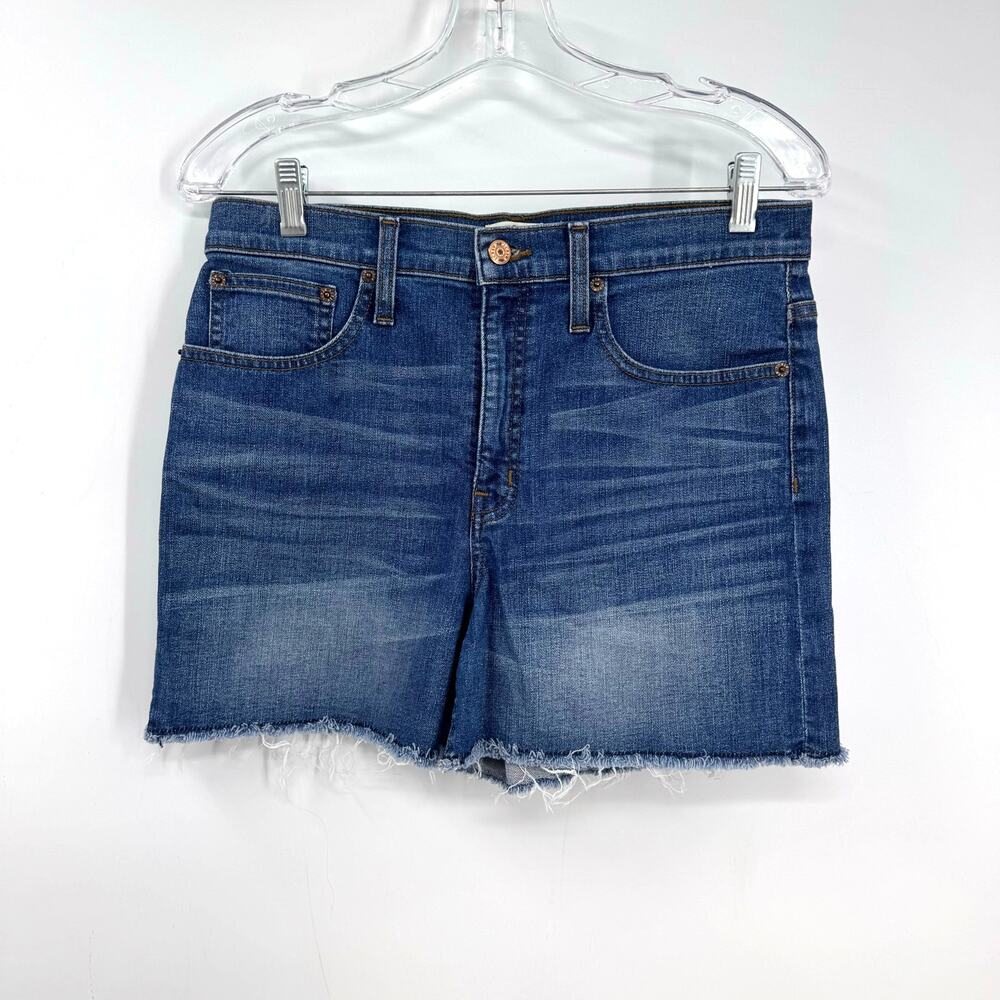 J. Crew High Rise Denim Jean Shorts 29 Raw Hem Cut Off Festival Boho Beach